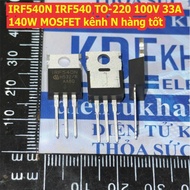 5pcs IRF540N IRF540 540 100V 33A 140W TO-220 N-channel N-CH MOSFET KDE0178