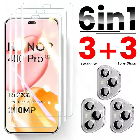 6 In 1 999D Soft Hydrogel Film Curved Screen Protector For Honor 400 Pro 5G Camera Glass Honar Honer