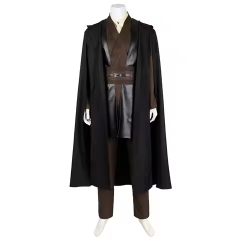 SW Prequel Cosplay Anakin Skywalker Men Costume Halloween Costume with Cloak Masquerade Carnival Par