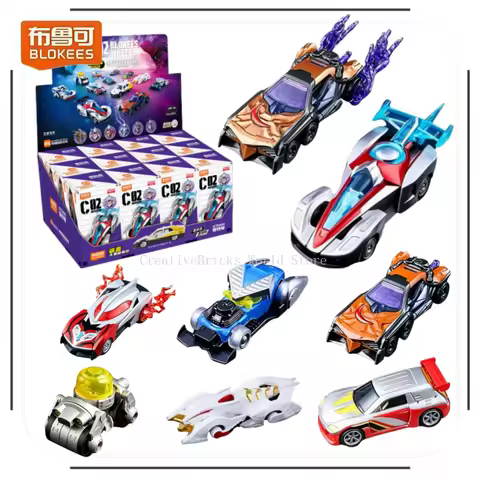 BLOKEES Ultraman C02 Fate Intersection Building Blocks Car Tiga Zero DIY Assembled Model Children's 