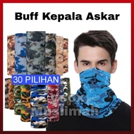 [Ready stock] Buff kepala askar/ Buff Bandana/ magic head scarf/ antidust uv turban/ motor, bicycle rider headband