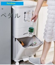 可移動.大容量.垃圾分類垃圾桶 -多尺寸-(29L/ 32L/38L/ 42L/45L/48L) (T3187).