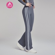 Yoga Sports Pants Flare Pants High Waist Contrast Color Lines