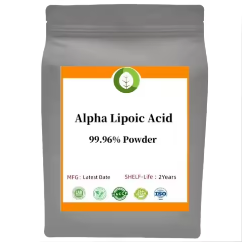 Customized Aluminum Foil Bag Packaging 100% Alpha Lipoic Acid Powder Bulk ALA Powder Out Packing