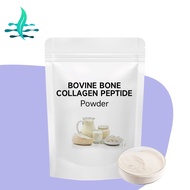 Food grade bovine bone collagen peptides for use in solid beverages meal replacements baked goods an