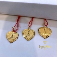 Lenamas 916 Loket Huruf Bajet Pahat/ ALPHABET Pendant 916 Gold Bajet LoketHuruf Gold916