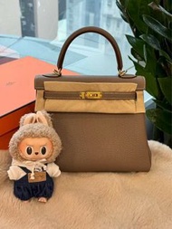 Hermes🌟Kelly 25 大象灰金 togo stamp K