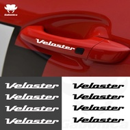 4pcs/lot Car Reflective Door handle Sticker For Hyundai Veloster Creta Azera Eon Kauai i10 i20 i30 i