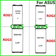 For Asus ROG Phone 5 5S 6 7 3 2 1 Rog1 Rog2 Rog3 Rog5 Rog6 Rog7 LCD Front Touch Screen Glass Lens