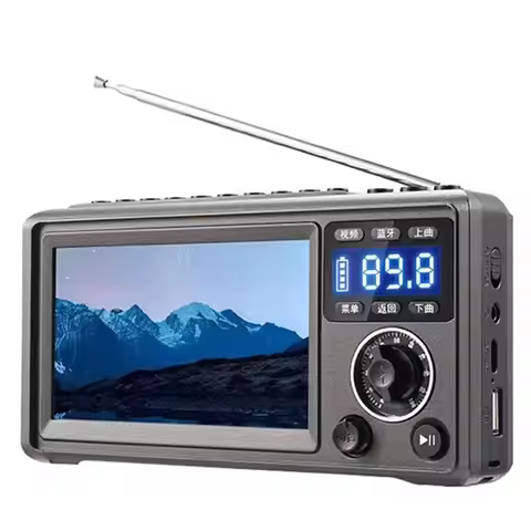 L62A Portable Video Machine 4.3 Inch Bluetooth Speaker SW MW FM Radio TF Card U Disk MP3 MP4 Player 