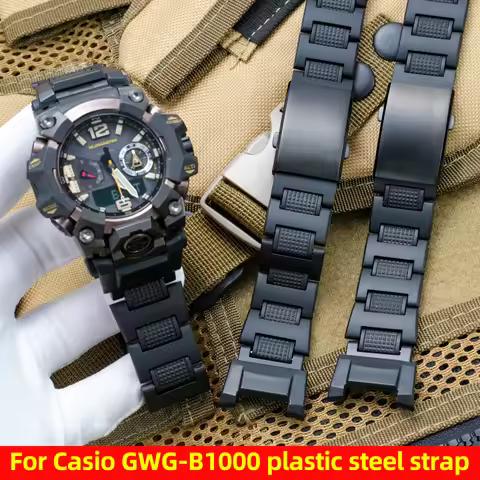 GWG B1000 Lightweight Plastic Steel Strap For G-SHOCK Casio GWG-B1000-1A third generation Mud King M