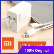 Xiaomi 120W ชุดปั้มอากาศรถยนต์ Gan ของแท้ชาร์จเร็วสาย Usb Type C 6A สำหรับ MI 12 Pro/mix 4 /11T Pro/redmi K50 Pro/ 12 Ultra