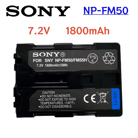 Original NP-FM50 NP FM50 FM55H NP-FM51 NP-FM30 NP-FM55H Battery for Sony DCR-PC101 A100 Series TRV D