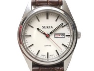 石英錶 [SEKIA 6902M] SEKIA 時尚錶[白色面+星+日期]/中性/新潮/軍錶