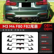 Sesuai untuk pengubahsuaian spoiler belakang BMW 3 Series M3 M4 F80 F81 F82 F83 2014-2019.