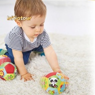 [Initiatour-t] Soft Cloth Rattle Ball Baby For 0-36 Months Stuffed Baby Play Ball Sensory Toy