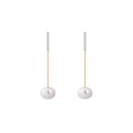 Ff2025 Trendy Light Luxury High-End Pearl Earrings Female 925 Sterling Silver Needle Simple Temperam