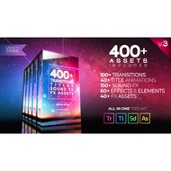 400+ Pack: Transitions, Titles, Sound FX - Premiere Pro CC