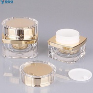 YVE 5g 10g 20g 30g 50g Empty Makeup Jar, Refillable Square Face Cream Bottle, Thickened Portable Tra