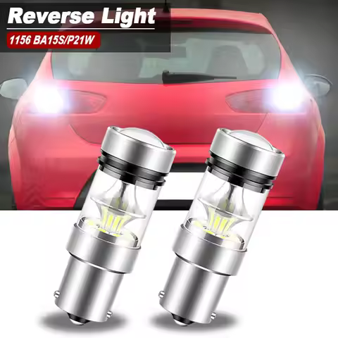 2x LED Reverse Light Lamp P21W BA15S Canbus For Seat Toledo MK2 MK3 MK4 Ibiza 6k 6l Leon 1M 1P Toled