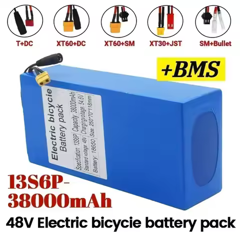 SU 100%New Original 48V 38ah 13s6p Lithium Battery Pack 48v 38000mAh 2000W Citycoco Motorized Scoote