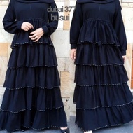 New Abaya Gamis Hitam Turkey Maxi Dress Arab Saudi Bordir Zephy Turkey