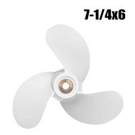 Aluminum Propeller 7 1/4x6-BS F2.5A/3A 7-1/4x6 6L5-45943-01-EL 9 Spline For Yamaha 3HP Outboard Moto