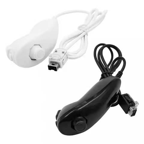For Wii Wii U Nunchuk Game Controller Remote Gaming Gamepad Joystick Accessories