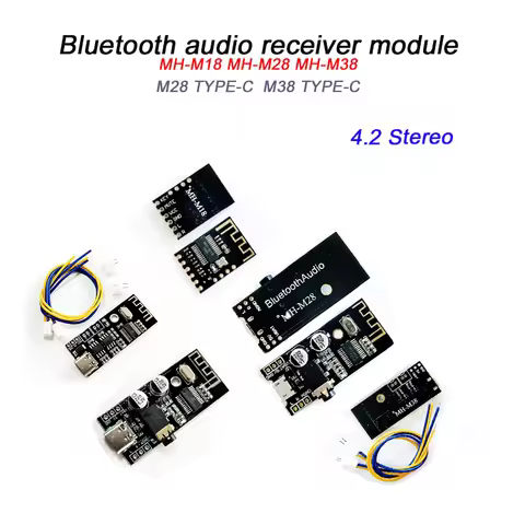 Bluetooth audio receiver module MH-M18 MH-M28 MH-M38 Wireless DIY lossless car audio 4.2 stereo