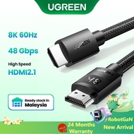 Ugreen HDMI 2.1 Cable Ultra High-speed 8K/60Hz 4K/120Hz for Xiaomi Mi Box PS5 HDMI Splitter Cable Dolby Vision 48Gbps