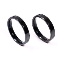4s Grosir Solo || CINCIN HITAM TITANIUM POLOS BERGAYA SIMPEL ANTI KARAT&LUNTUR