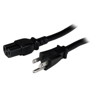 8ft (2.4m) Heavy Duty Power Cord, NEMA 5-15P to C15 AC Power Cord, 15A 125V, 14AWG, Replacement Comp