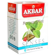 Akbar Senses Moroccan Mint Tea (20 Teabags) Premium Ceylon Tea