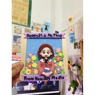 Clay chibi picture frames, custom picture frames, gift picture frames