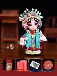 ของตกแต่งบ้านตัวละคร Peking Opera Mu Guiying ของเล่นตุ๊กตาละครจีน ของที่ระลึกจากปักกิ่ง ของขวัญพิเศษ