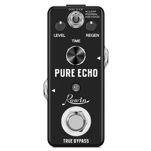 Rowin Pure Echo Digital Delay Pedal Electric Guitar BaSS Effect Pedal Mini Effect True Bypass Guitar