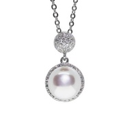 999 genuine white gold necklace pendant