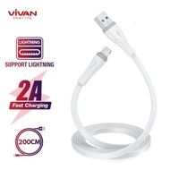 KABEL USB / DATA VIVAN SL200S IPHONE 2.0A 200CM