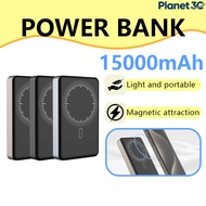 【CCC】15000mAh Magnetic Suction Power Bank Fast Charging Wireless Charger Portable Power Bank Support