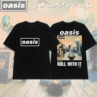 💥💥เสื้อยืดผ้าฝ้ายแท้ Oasis Is Back To 2024 T-Shirt ฝ้าย 100% ลายวง Oasis ขนาดใหญ่ ไซซ์ s-5xl