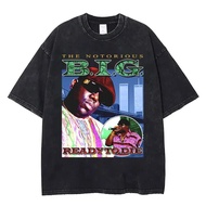 Y2k Vintage The Notorious Big Graphic T Shirt Hip Hop Oversized Short Sleeve T Shirt Pakaian Fesyen 