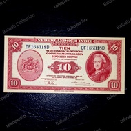 Uang kuno 10 Gulden Nica Tien Gulden 1943 UNC