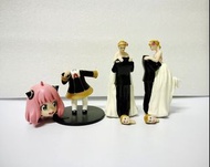 擺設公仔 斷頭 figure cosplay 新郎新娘@結婚公仔高14cm 售價$10  @Anya 間諜家家酒 公仔高約14cm 售價$28