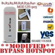 **Modified**USB 4G Wifi Stick Modem UFI-905, Unlimited Hotspot Tethering Yes4G ,Umobile gx30,Celcom 