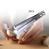 [baoblaze21] Herringbone Tweezers Garlic Flat Tweezers Easy to Use Tongs Manual Food Cooking Tweezers