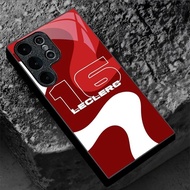 CHARLES LECLERC F1 Art Print (2) design Phone Case Glass for Samsung Galaxy S20 S21 S22 S23 S24 S25 