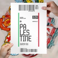 Palestine Palestine Travel Ticket DTF Digital Print Screen Printing Ready To Iron Yourself