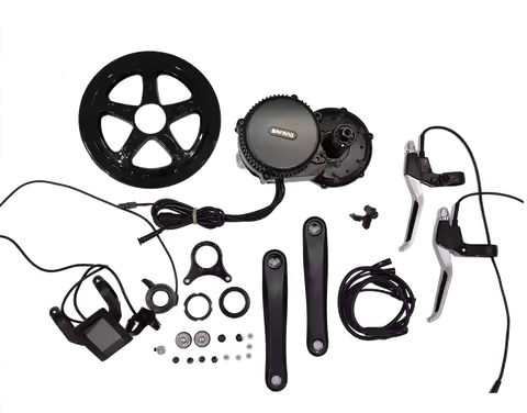 High Quality BBS02 48v 750w Mid Drive Motor Conversion Bafang Ebike Kit With 48v 11.6Ah Ebike Batter