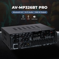 Sunbuck Audio Amplifier Bluetooth HiFi USB Adjustable USB MP3 FM 1000W - AV-MP326BT PRO
