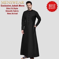 Lelaki Muslim Abaya Arab Jubah Pakaian Islam Ramadan Jubah Baju Stand Collar Pocket Style – AL DUBAI